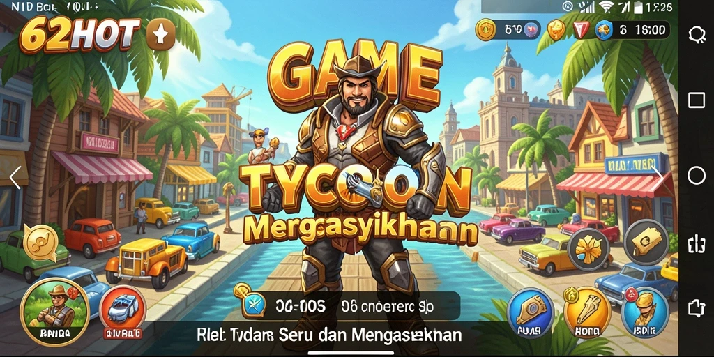 Gameplay 62HOT yang menarik dengan elemen Tycoon.