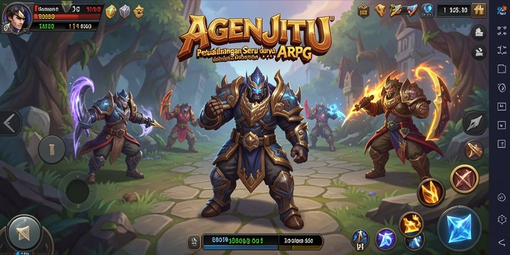 Tampilan gameplay seru AGENJITU dalam dunia ARPG yang memikat.