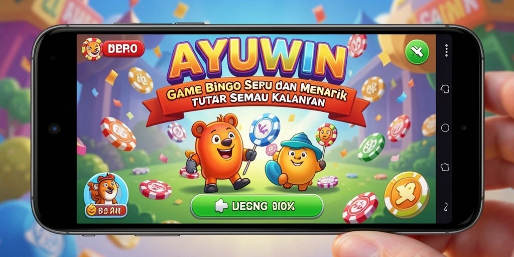 Tampilan menarik dari gameplay AYUWIN yang seru dan interaktif.