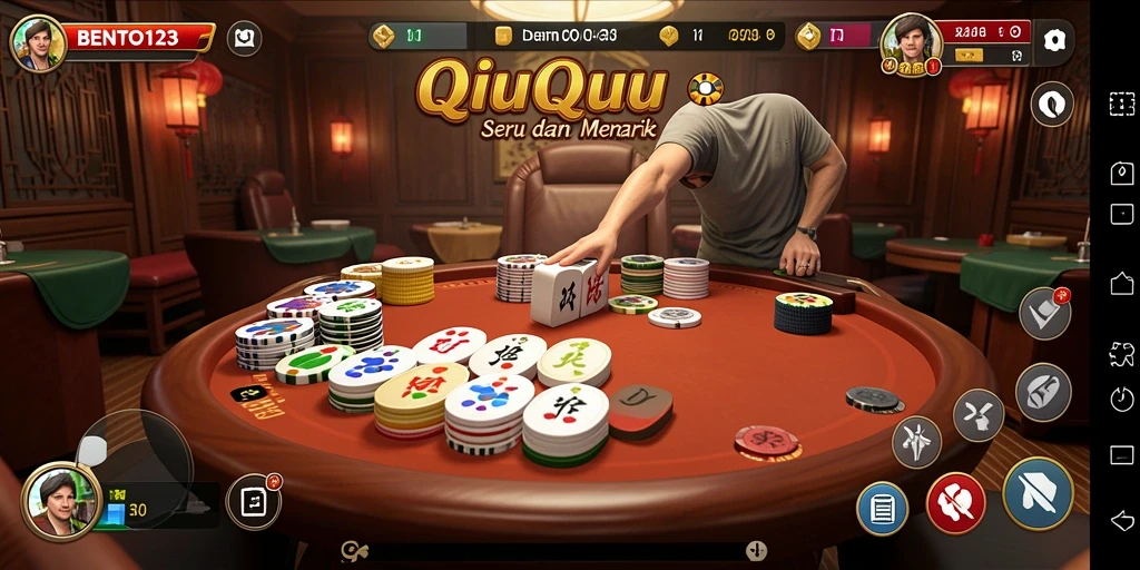 Gameplay BENTO123 QiuQiu yang seru dan mendebarkan.