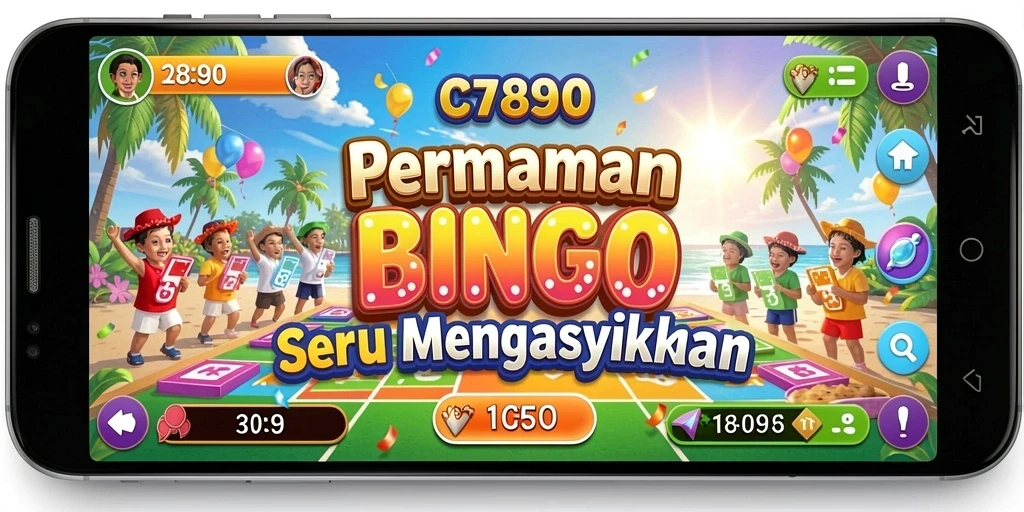 Screenshot utama C7890 menampilkan gameplay Bingo yang seru dan interaktif.