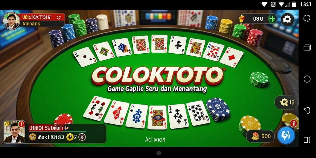Tampilan gameplay COLOKTOTO yang seru dan menantang.