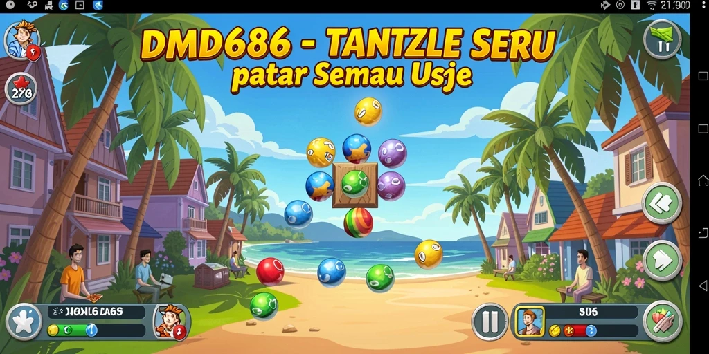 Screenshot DMD686 menampilkan gameplay Puzzle yang menarik dan menantang.