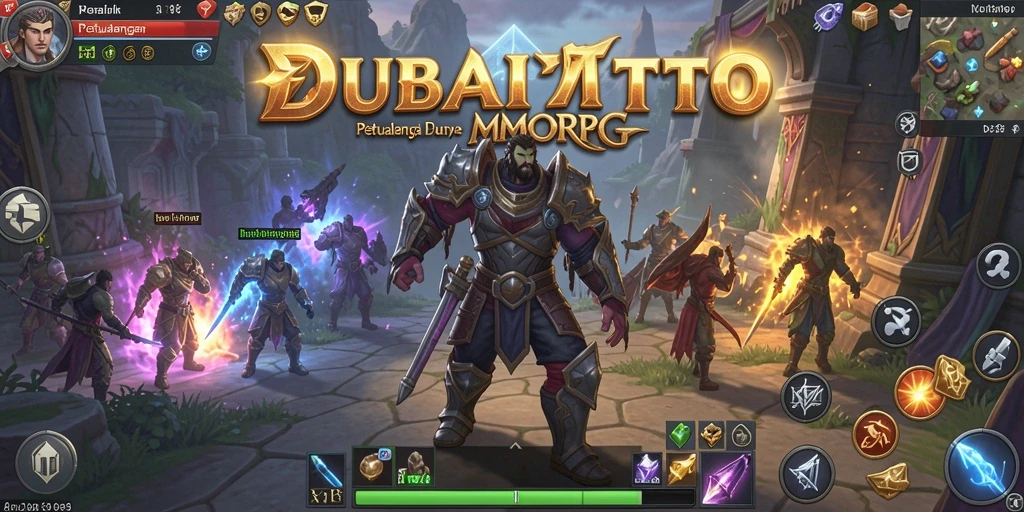 Screenshot DUBAITOTO menampilkan karakter dalam pertempuran epik