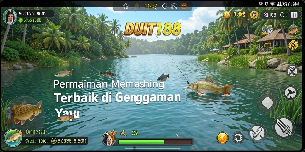 Tampilan gameplay memancing yang seru dan menantang di DUIT188.