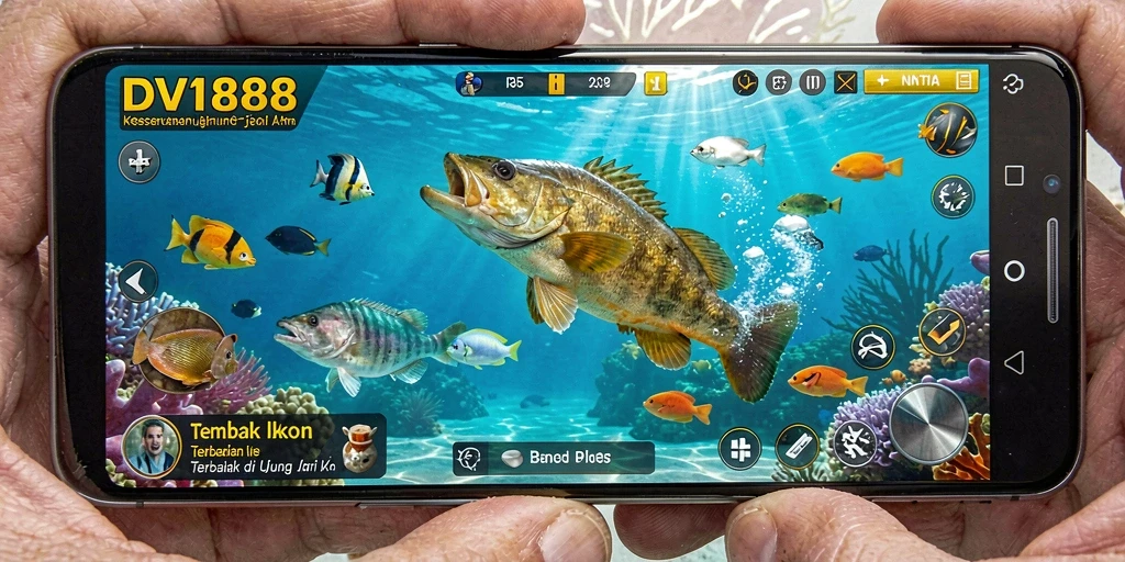 Gameplay Tembak Ikan yang mendebarkan dan penuh warna.