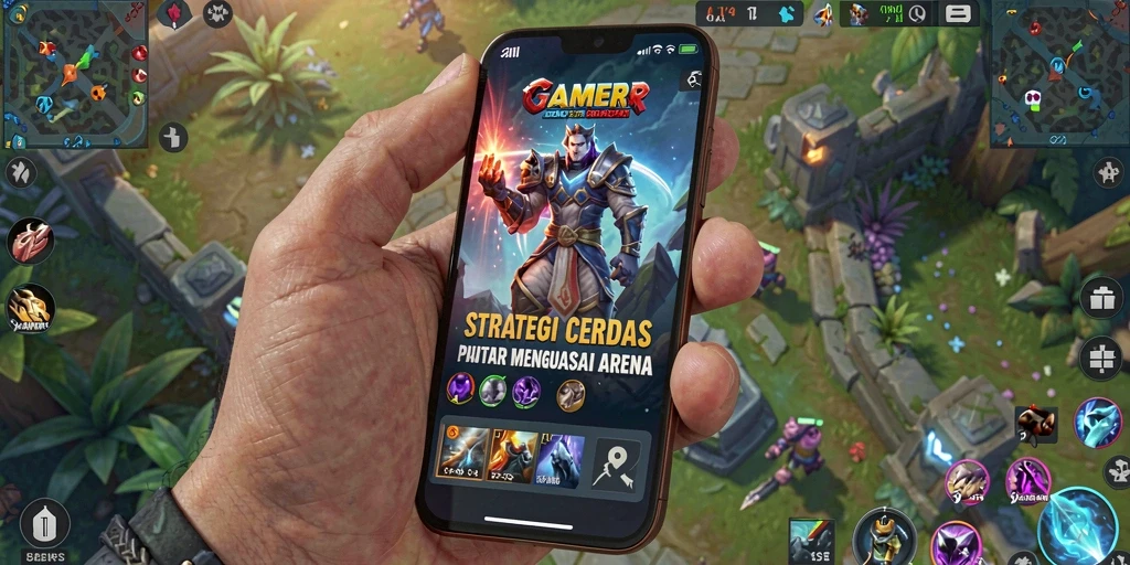 Tampilan gameplay GAMERP yang intens dan strategis.