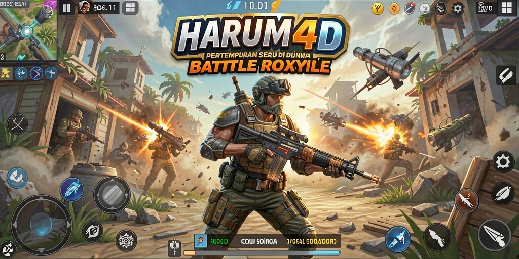 Tampilan luar biasa gameplay Battle Royale di HARUM4D.