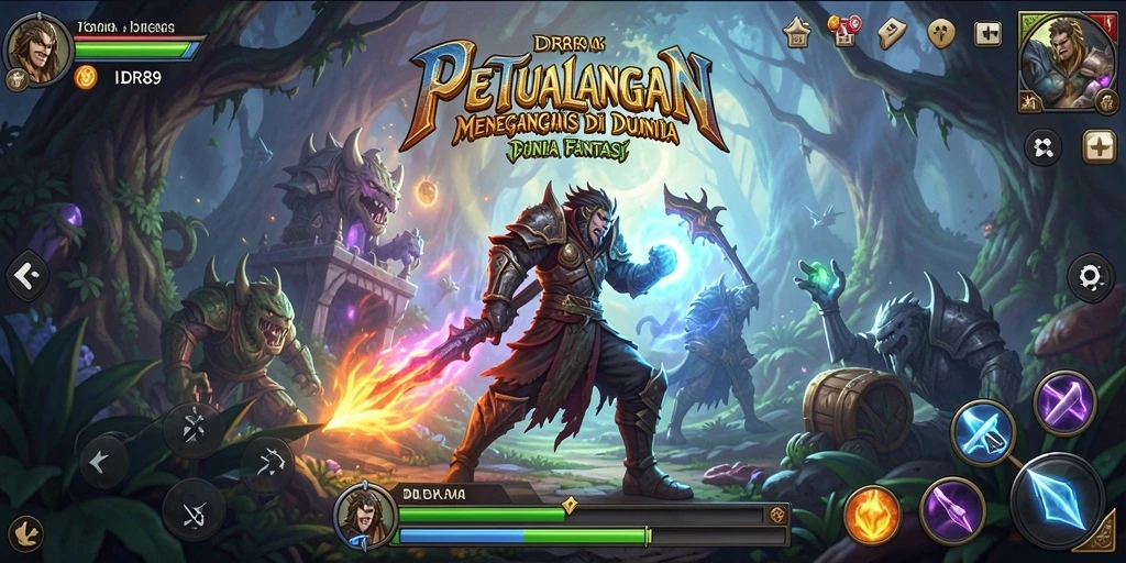 Tampilan gameplay IDR89 yang menampilkan aksi petualangan seru.