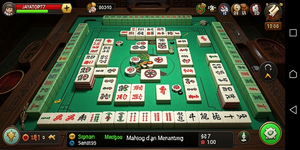 Tampilan gameplay JAYATOP77 yang seru dan menantang dalam Mahjong.