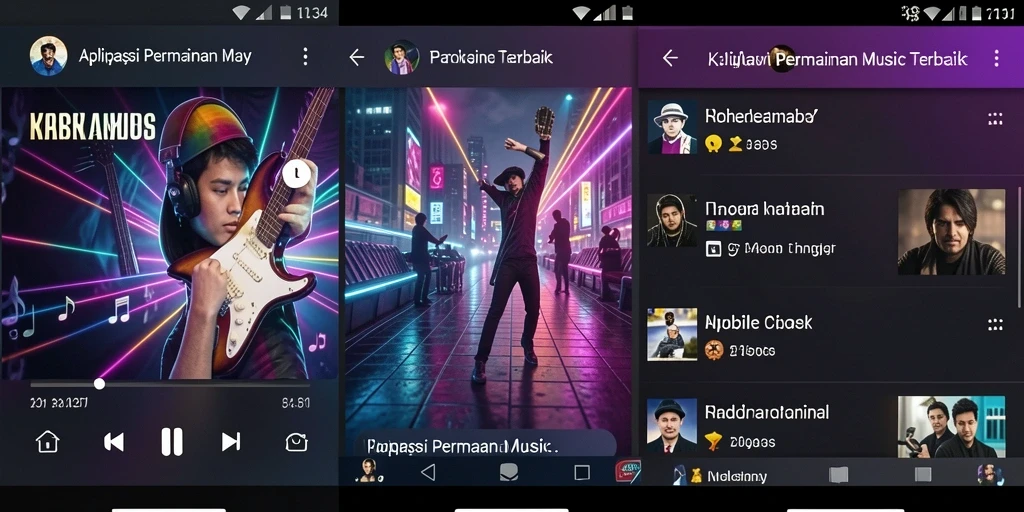 Gameplay K234 yang menarik dan interaktif dengan berbagai lagu musik.