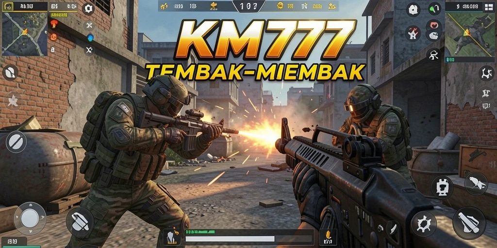 Screenshot KM777 menampilkan aksi tembak-menembak yang seru dengan grafis mengesankan.