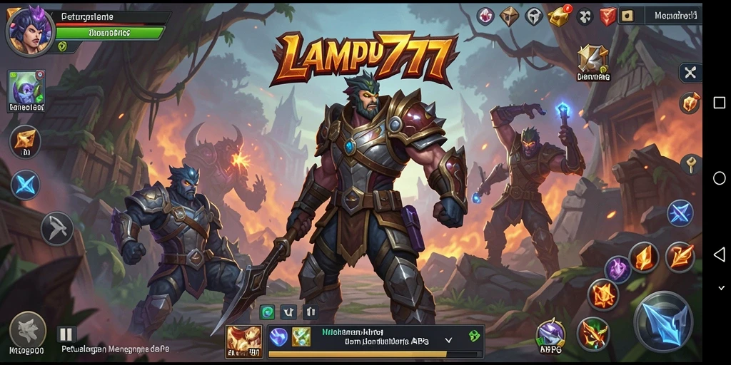 Tampilan gameplay ARPG yang menakjubkan dalam LAMPU777.