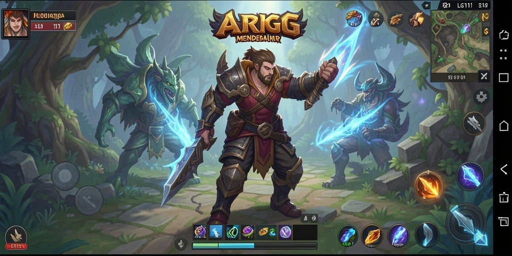 Tampilan gameplay menawan dengan pertempuran seru di LG111.