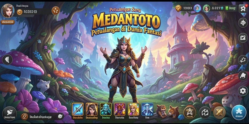 Tampilan gameplay <strong>MEDANTOTO</strong> yang menampilkan petualangan seru dan karakter menarik.