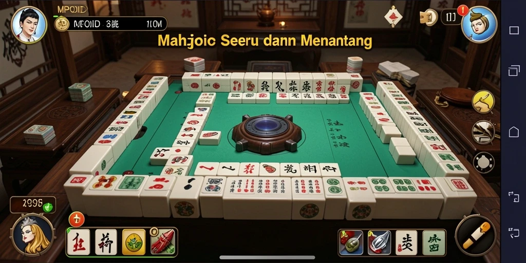 Screenshot gameplay MPOID yang menunjukkan serunya permainan Mahjong.
