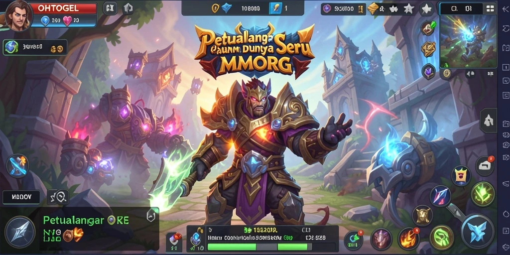 Gameplay seru OHTOGEL dalam pertarungan epik MMORPG.