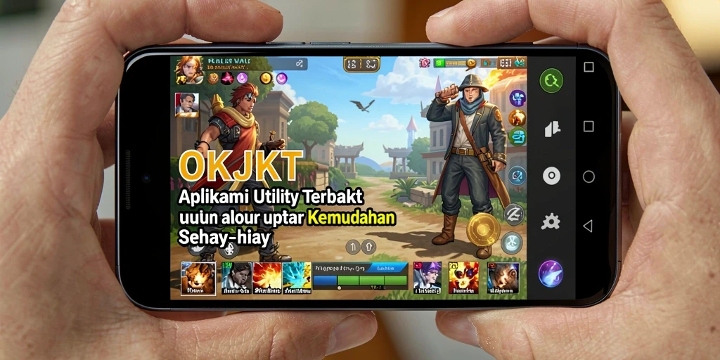 Screenshot utama OKJKT menampilkan antarmuka pengguna yang bersih dan fungsional.