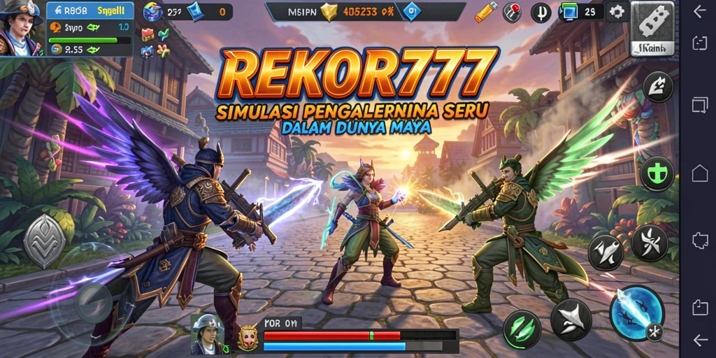 Tampilan gameplay <strong>REKOR777</strong> dengan grafik realistis dan interaksi yang mendalam.