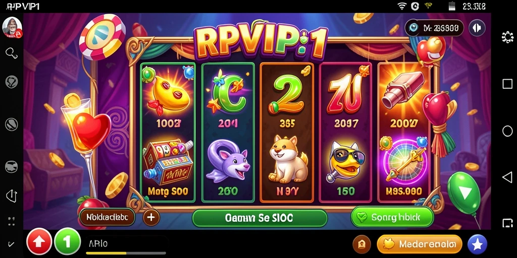 Screenshot utama RPVIP1 memperlihatkan gameplay seru permainan Slot.