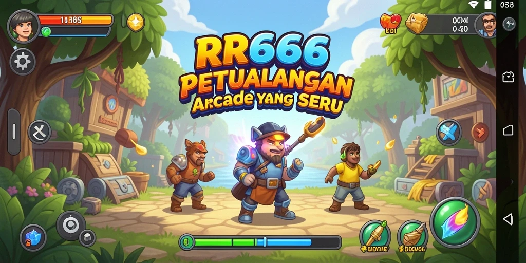 Screenshot gameplay menunjukkan aksi mendebarkan dari RR666.