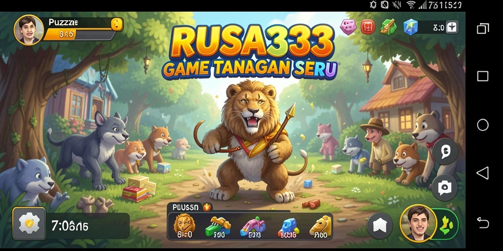 Tampilan gameplay RUSA33 yang penuh warna dan menantang.