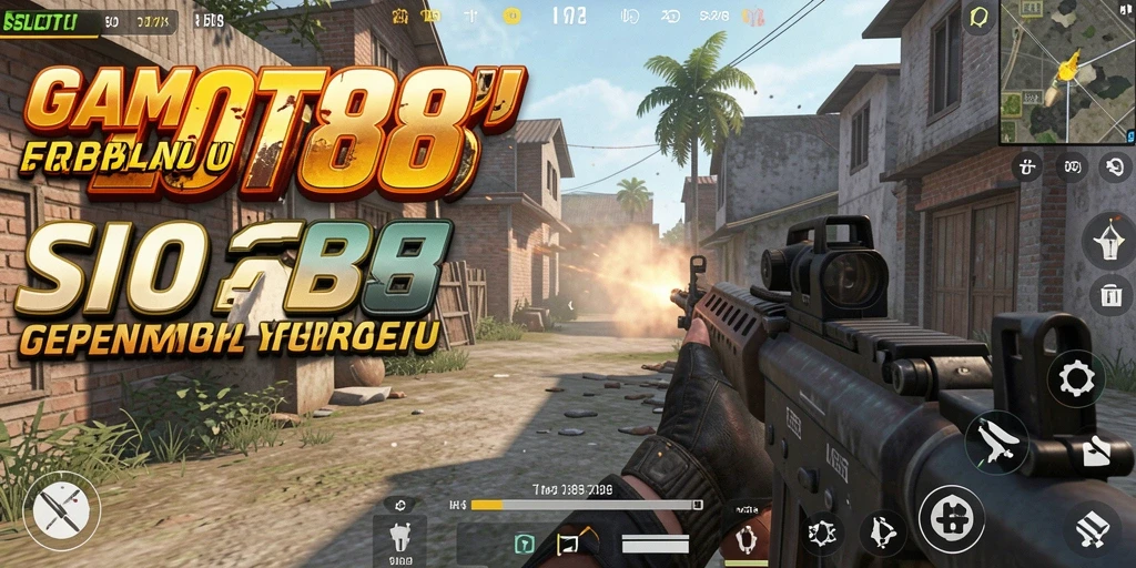 Tangkapan layar SLOT88 menampilkan aksi menembak yang mendebarkan dan dinamis.