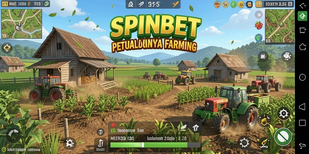 Gameplay SPINBET yang menarik dengan aktivitas bercocok tanam yang mendalam.