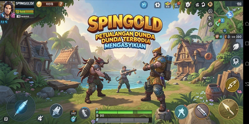 Tampilan gameplay yang menakjubkan dan dunia terbuka yang luas di SPINGOLD.