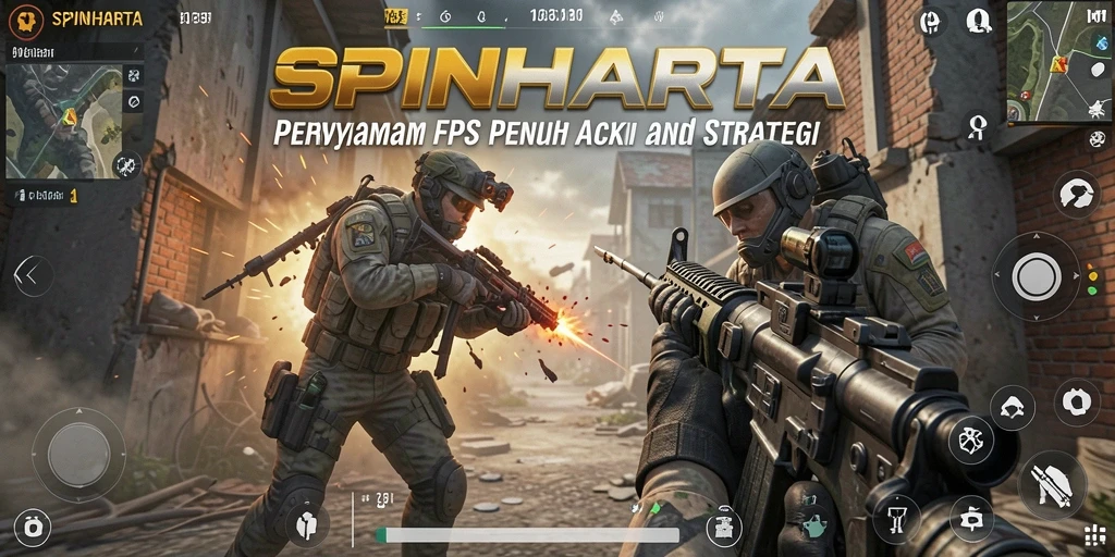 Menampilkan aksi seru dalam gameplay SPINHARTA yang mendebarkan.