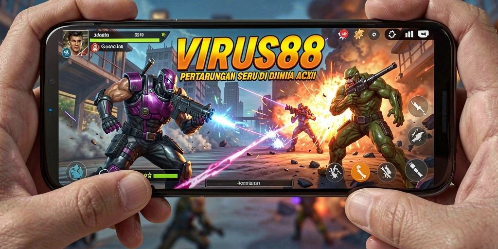 Tangkapan layar menunjukkan aksi mendebarkan dari VIRUS88.